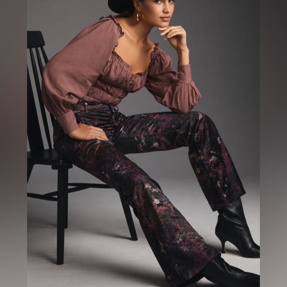 NWT - Scotch & Soda Velvet Flare Trousers